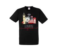 London Illustration T-Shirt | Novelty Graphic Tee | Unique Art Print | Cool Streetwear | Vintage UK Theme | Casual Outfit | Trendy Unisex Tee | Retro London Design