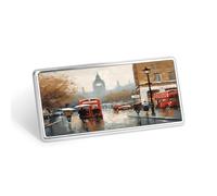 London Impression Stainless Steel Name Plate with Pin,Durable Personalized Name Tags,Name Badge for Business Work Lable Sign 1.4 * 2.8 in