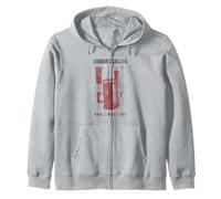 London is Calling and I Must Go Souvenir Great Britain Zip Hoodie