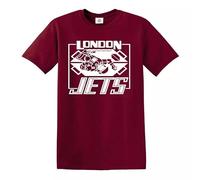 London - Jets Men's T-Shirt Red Dwarf - Inspired Lister - Rimmer Football 100% Cotton Top(Maroon,XL)