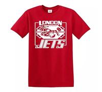 London - Jets Men's T-Shirt Red Dwarf - Inspired Lister - Rimmer Football 100% Cotton Top(Red,L)