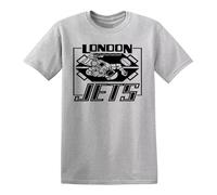 London - Jets Men's T-Shirt Red Dwarf - Inspired Lister - Rimmer Football 100% Cotton Top(Sport Grey,M)