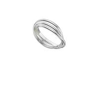 London Jewellery Quarter Silver Russian Wedding Ring Three Band 925 Hallmark - Size: P