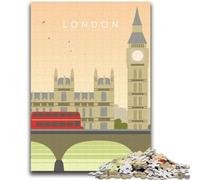 London Jigsaw Puzzles for Adults 2000, Help The Brain Exercise Addictive Toys to Cultivate Patience Unique Challenge Game 2000pcs(70x100cm)