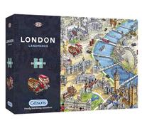 Gibsons London Landmarks Jigsaw Puzzle, 1000 Pieces