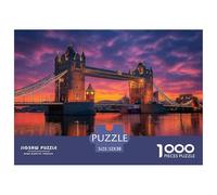 London Landscape Puzzle, Hard 1000 Piece Jigsaw Puzzles for Adults, Difficult Puzzles, British Landmarks Puzzles for Adults 1000 52x38cm/1000pcs
