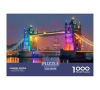 London Landscape - Unique 1000 Piece Jigsaw Puzzle for Adults - British Landmarks Colourful, Puzzling, Challenging & Brainteasing Adult Jigsaws - 52x38cm/1000pcs Puzzles