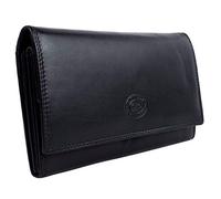 London Leathergoods Ladies Soft Large Leather Flap-Over Purse/Wallet