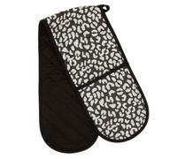 London Leo Black and White Double Oven Glove