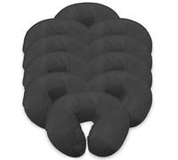 London Linens Premium Extra Thick 100% COTTON Flannel Massage Face Cradle Cover, Includes 10pcs (Grey)