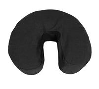 LONDON LINENS Soft & Heavy Microfiber Massage Tables Face Cradle Covers Cozies Fitted- 4 Pieces - 4 Pieces (4, Black)