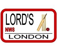 London Lord'S Cricket Street Metal Sign Outdoor Decoration Plaque 8X12 inch