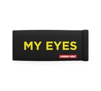LONDON MOLE® Glasses pouch | Bold “MY EYES” slogan design | Soft compact case with spring closure for reading glasses, blue light blockers & sunglasses
