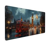 London Mouse Pad Large 1200x600x3 mm, Landscape Gaming Mouse Pad Waterproof Desk Mat with 3MM Stitched Edges, Non-Slip Rubber Base Mousepad Computer Accessories for Gaming, Office, Gifts -lsy2603H1