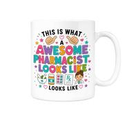 london mug factory - Awesome Pharmacist Mug - Funny Pharmacist Gift - Ceramic Coffee Mug for Pharmacists - Pharmacy Graduation, Birthday