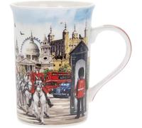 London Mug Fine China Boxed Iconic Scenes of London Including Horse Guard, Beef Eater, Guardsman