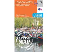 London North, The City, West End, Enfield, Ealing, Harrow & Watford: (OS Explorer Active Map 173 September 2015 ed)