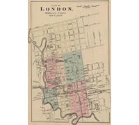London Ontario Map Journal: Vintage Map Notebook