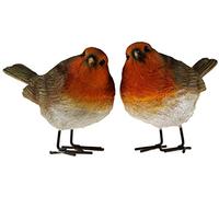 London Ornaments LO16043 Set of 2 Robins
