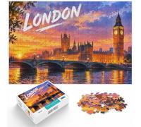 London Paper Puzzle 1000pcs (70x50cm) for Adults | For winter weekends: Adult jigsaw puzzle with 1000 pieces; for family downtime during the festive period.