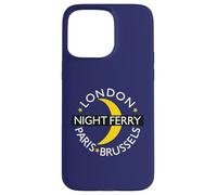 London Paris Brussels Night Ferry Rail Train Route Emblem Case for iPhone 15 Pro Max