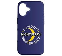 London Paris Brussels Night Ferry Rail Train Route Emblem Case for iPhone 16