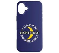 London Paris Brussels Night Ferry Rail Train Route Emblem Case for iPhone 16 Plus