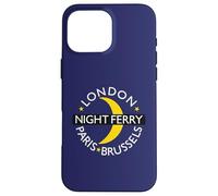 London Paris Brussels Night Ferry Rail Train Route Emblem Case for iPhone 16 Pro Max