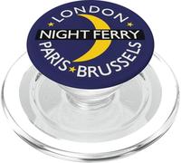London Paris Brussels Night Ferry Rail Train Route Emblem PopSockets PopGrip for MagSafe