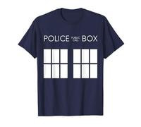 London Police Box Vintage British Icon Retro Minimalist Tour T-Shirt