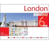 London PopOut Map - 3 pop up maps in 1 pocket size format: pop up city map and tube map of London (PopOut Maps)