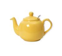 London Pottery 73223 Farmhouse Loose Leaf Teapot with Infuser, Ceramic, Yellow, 4 Cup (1.2 Litre)