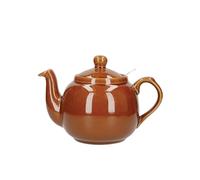 London Pottery Farmhouse Loose Leaf Teapot with Infuser, Ceramic, Rockingham Brown, 4 Cup (1.2 Litre)