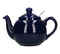 London Pottery Farmhouse Small Teapot with Infuser, Ceramic, Cobalt Blue, 2 Cup (600 ml)