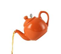 London Pottery Farmhouse Teapot with Infuser, Ceramic, Orange, 2 Cup (600 ml)