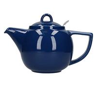 London Pottery Geo Filter Infuser Teapot, Ceramic, Indigo, 4 Cup (1.1 Litre)