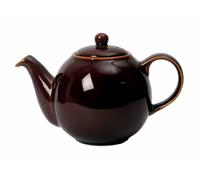 London Pottery Teapot with Strainer, Rockingham Brown, 6 Cup (1.2 Litre)