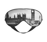 London Printing Sleep Mask for Women Men Double-Sided Print Soft Silk Eye Masks Eye Sleep Shade Cover