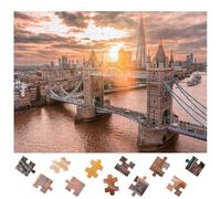 London Puzzles 1000 Pieces for Adults jigsaw puzzles for adults 1000 Piece Puzzle Challenging Game for The Whole for Women, Gifts for Women Men, Puzzle Game for Family Fun, Birthday, Party (A)