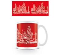 London Pyramid International Citography Red Official Boxed Ceramic Coffee/Tea Mug, Multi-Colour, 11 oz/315 ml