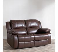 London Recliner Sofa - 2 Seater - Brown Leather