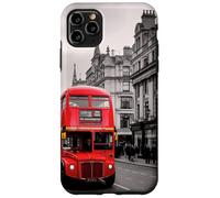 London Red Bus Black and White City Street Art Case for iPhone 11 Pro Max