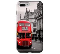 London Red Bus Black and White City Street Art Case for iPhone 7 Plus/8 Plus