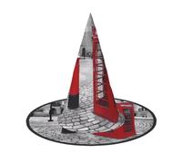 London Red Telephone Booth (1) Print Halloween Hat Wizard Party Decor 2 PCS