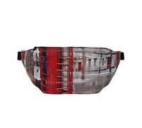 London Red Telephone Booth Printed Waist Bag Adjustable Bum Bag Lightweight Travel Waist Fanny Pack Belt for Walking Cycling Hiking Travel
