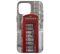 London Red Telephone Box British Phone Booth Kiosk Case for iPhone 16 Pro Max