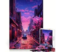 London Retro Synthwave Jigsaw 1000 Pieces for Teenagers Home Fun Skill Play Family Activity Table Accent (50x75cm)