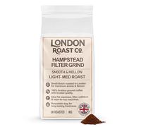 LONDON ROAST CO. Hampstead Filter Grind Ground Coffee - Smooth & Mellow Light-Medium Roast, 100% Arabica, Small-Batch UK Roasted - 1KG Resealable Bag - Ideal for Cafetière & Drip Coffee Makers