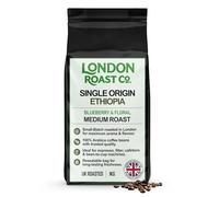 London Roast Co. Single Origin Ethiopia Whole Coffee Beans 1KG - Freshly Roasted Medium Roast, Exquisite Blueberry & Floral Flavour, 100% Arabica, Ethically Sourced Fresh Coffee UK