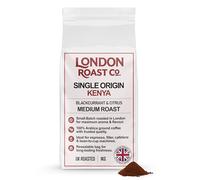 London Roast Co. Single Origin Kenya Ground Coffee 1kg - Premium Medium Roast 100% Arabica - Ideal for Filter, Cafetière & Espresso - Freshly Roasted in London - Blackcurrant & Citrus Notes